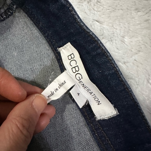 BCBGeneration Denim Midi Button Front Midi Skirt - Picture 9 of 9